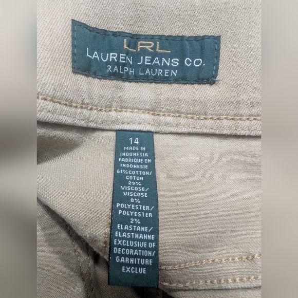 Women's Lauren Ralph Lauren LRL stretch jeans Size 14 - Picture 6 of 6